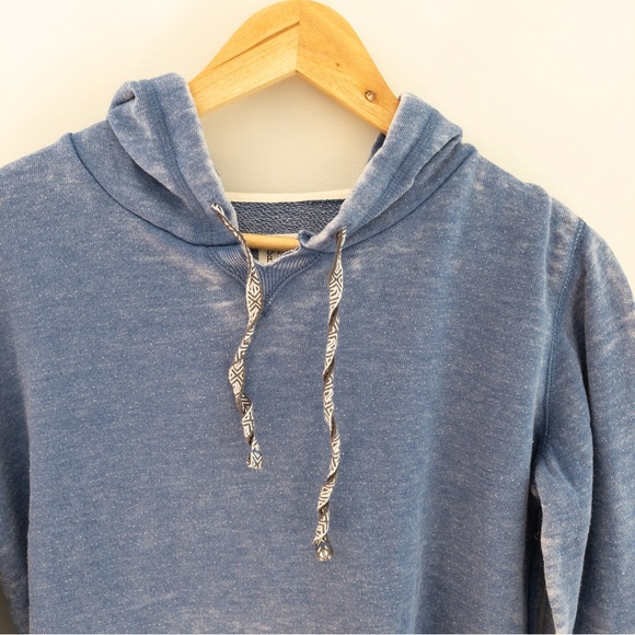 Billabong Blue Burnout Beach Hoodie Sweatshirt Size Large - Picture 4 of 8